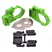 RPM Gearbox Housing & Rear Mounts - Green - Slash, Bandit, Rustl