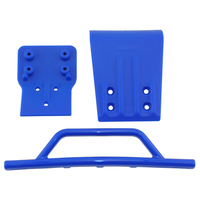RPM Front Bumper & Skid Plate - Blue - Slash 4x4