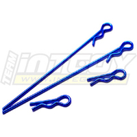 Integy Blue Body Clip (4) for 1/18 Car & Truck
