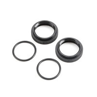 TLR Shock Adjuster Nut w/ O-Ring, Aluminium, Black (2) 5ive-B, 5