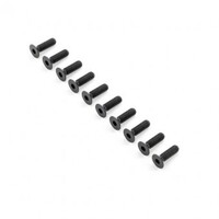 TLR Flat Head Screws, M6x20mm (10)