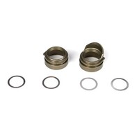 TLR Rear Gearbox Bearing Inserts, Aluminium (2)
