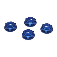 TLR Covered 17mm Wheel Nuts, Aluminium, Blue