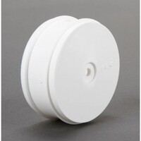 TLR Front Wheel 61mm, 12mm Hex, White (2) 22-4