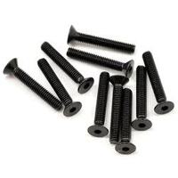 TLR Flathead Screws, M2.5x16mm (10)
