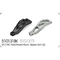 E5 CNC alloy upper arm black (2)