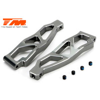 E5 option CNC alloy upper arm (2) silver