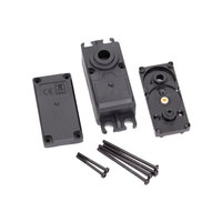 TRAXXAS Servo case, plastic (top, middle, bottom)/ gaskets/ hardware (for 2250, 2255 servos)