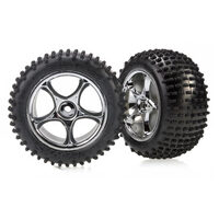 Traxxas Alias Tires w/ Tracer 2.2" Chrome Wheels (Assembled)