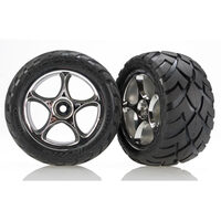 Traxxas Anaconda Tires w/ Tracer 2.2" Chrome Wheels (Assembled)