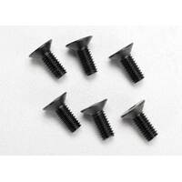 Traxxas Screws, 4x10mm Countersunk Machine (Hex Drive) (6)