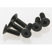 Traxxas Screws, 4x12mm Countersunk Machine (Hex Drive) (6)