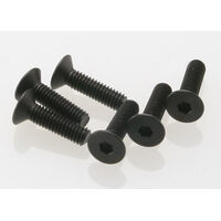 Traxxas Screws, 4x15mm Countersunk Machine (Hex Drive) (6)