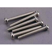 Traxxas Screws, 3x23mm Roundhead Machine (6)