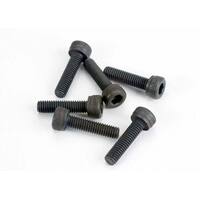 Traxxas Head Screws, 3x12mm Cap-Head Machine (Hex Drive) (6)