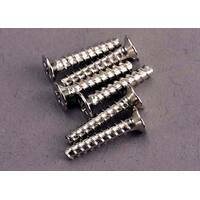 Traxxas Screws, 3x15mm Countersunk Self-Tapping (6)