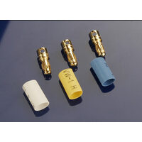 Traxxas Bullet Connectors, Male, 3.5mm (3)/ Heat Shrink