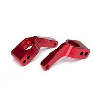 Traxxas Aluminium Stub Axle Carriers, Red-Anodized