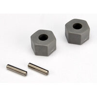 Traxxas Wheel Hubs, Hex (Tall Offset) (2)/ Axle Pins (2)