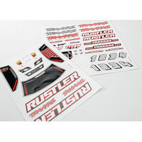 Traxxas Decal Sheets, Rustler