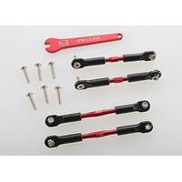 Traxxas Aluminium Turnbuckles & Wrench, Red-Anodized