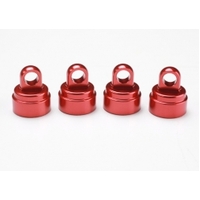 Traxxas Red-Anodized Aluminium Shock Caps (4) (Fits all Ultra S