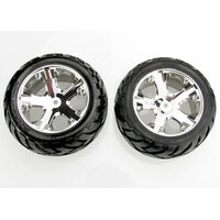 Traxxas Anaconda Tires, All Star Chrome Wheels, Foam Inserts (A