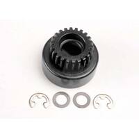 TRAXXAS Clutch bell, (22-tooth)/ 5x8x0.5mm fiber washer (2)/ 5mm E-clip (requires #4611-ball bearings, 5x11x4mm (2))