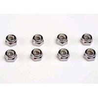 Traxxas Nuts, 5mm Nylon Locking (8)