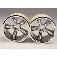 Traxxas TRX Pro-Star Chrome Wheels (Front) (2) (2.2")