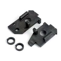 Traxxas Side Plates, Rear (L&R)/ Belt Tension Cams (2) (Black)