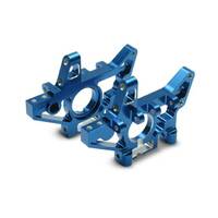 Traxxas Bulkheads, Front (Machined 6061-T6 Aluminium) (Blue) (L