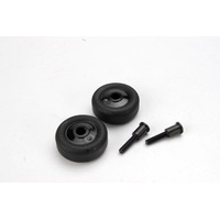 Traxxas Wheels (4)/ Axles (2), for Maxx Wheelie Bar