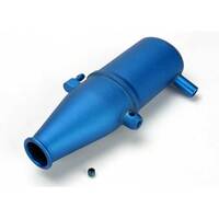 Traxxas Tuned Pipe, Aluminium, Blue-Anodized (Dual Chamber w/ P