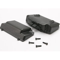 TRAXXAS Battery Box, bumper (rear) (includes battery case with bosses for wheelie bar, cover, and foam pad)
