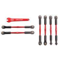 Traxxas Complete Set of Red-Anodized Aluminium Turnbuckles