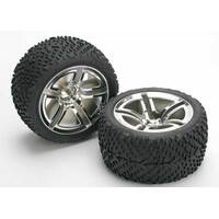 TRAXXAS TYRES & WHEELS REAR (2)