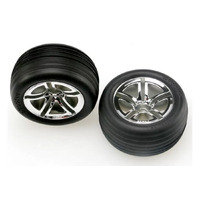 TRAXXAS TYRES & WHEELS, ASSEMBLED (FRONT