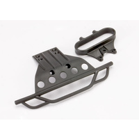 Traxxas Bumper, Front/ Bumper Mount, Front (Black)