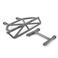 Traxxas Bumper, Rear/ Bumper Mount, Rear (Black)