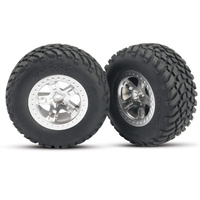 Traxxas Tire & Wheel Assembled, Glued (4WD F/R, 2WD Rear) (TSM