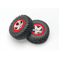 Traxxas Tire & Wheel Assembled, Glued (4WD F/R, 2WD Rear)