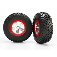 Traxxas Tire & Wheel Assembled, Glued (4WD F/R, 2WD Rear)