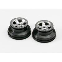 Traxxas Wheels, SCT Satin Chrome (2)