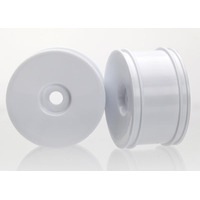 Traxxas Wheels, Dished (White, Dyeable) (Rear) (2)