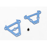 Traxxas Bulkhead Tie Bars, Front & Rear (Blue-Anodized Aluminiu