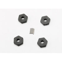 Traxxas Wheel Hubs, Hex (4)/ Axle Pins (1.5x8mm) (4)