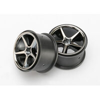 Traxxas Wheels, Gemini (Black Chrome) (2)