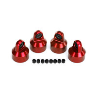 Traxxas Shock Caps, Aluminium (Red-Anodized), GTX Shocks (4)