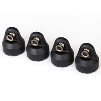 TRAXXAS Shock caps (black) (4) (assembled with hollow balls)